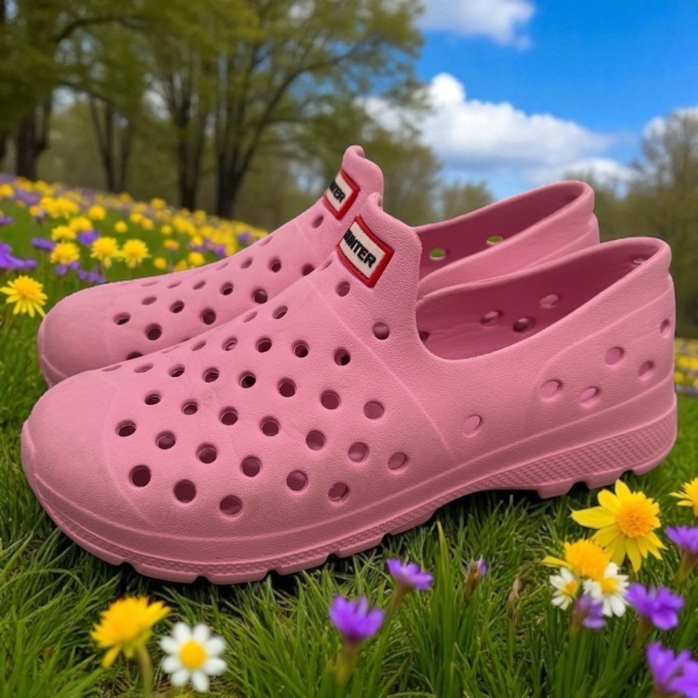 Hunter Lightweight Outdoor Ventilation Slip on Stretch Shoes Girl's UK11 US12
